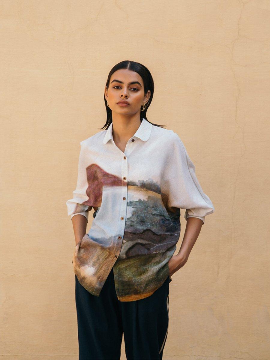 Kiera Shirt | Canyon Printed Casual Shirts Online | Cord Studio