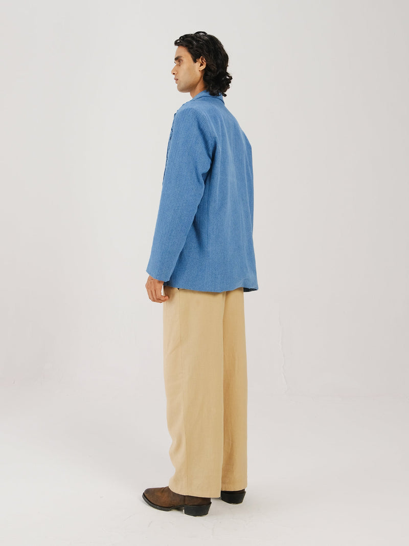 Front Smocked Blazer