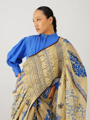 Smocked saree