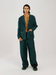 Front Smocked Blazer Set
