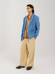 Front Smocked Blazer