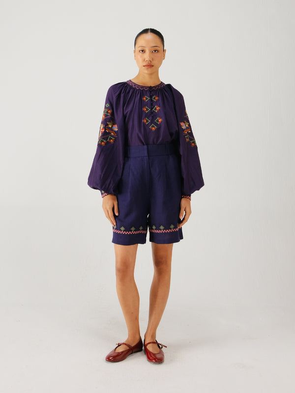Wide leg shorts