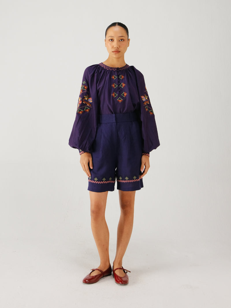 Wide leg shorts