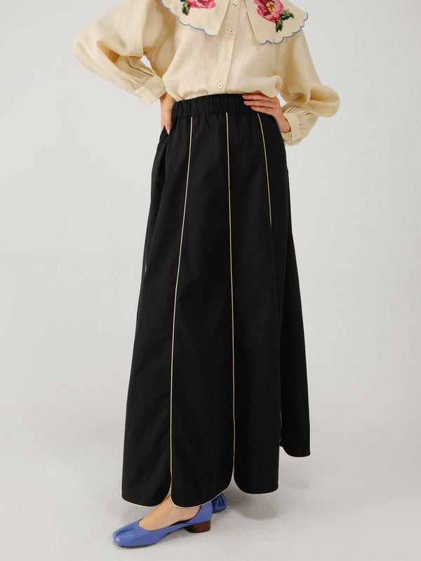 Paneled skirt
