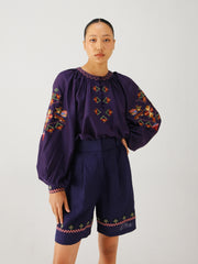 Wide leg shorts