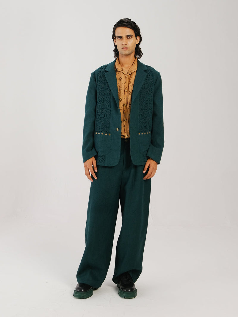 Front Smocked Blazer