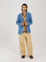 Front Smocked Blazer