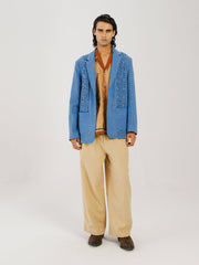 Front Smocked Blazer