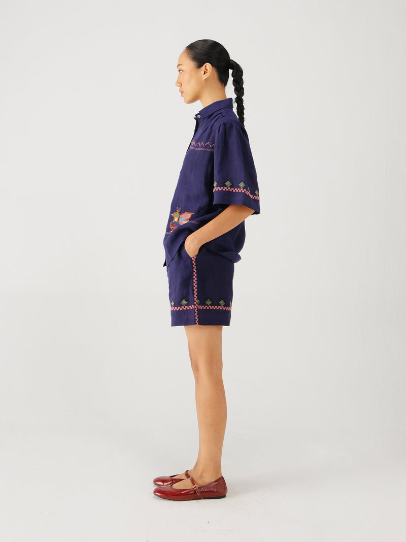 Wide leg shorts