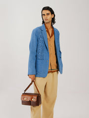 Front Smocked Blazer