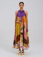 Sleeveless Flowy Summer Dress - Cord