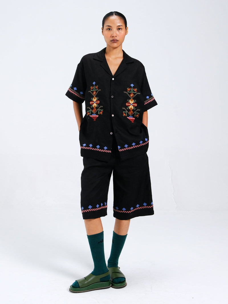 Wide leg shorts
