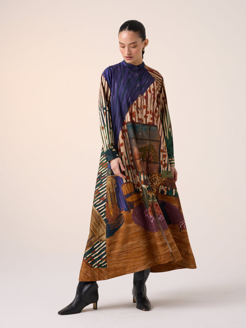 Cord - Home Alone A-Line Long Dress L-XL Cord - Home Alone A-Line Long Dress L-XL