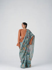 Smocked Saree