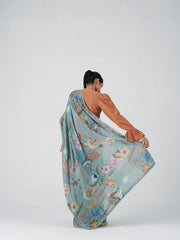 Smocked Saree