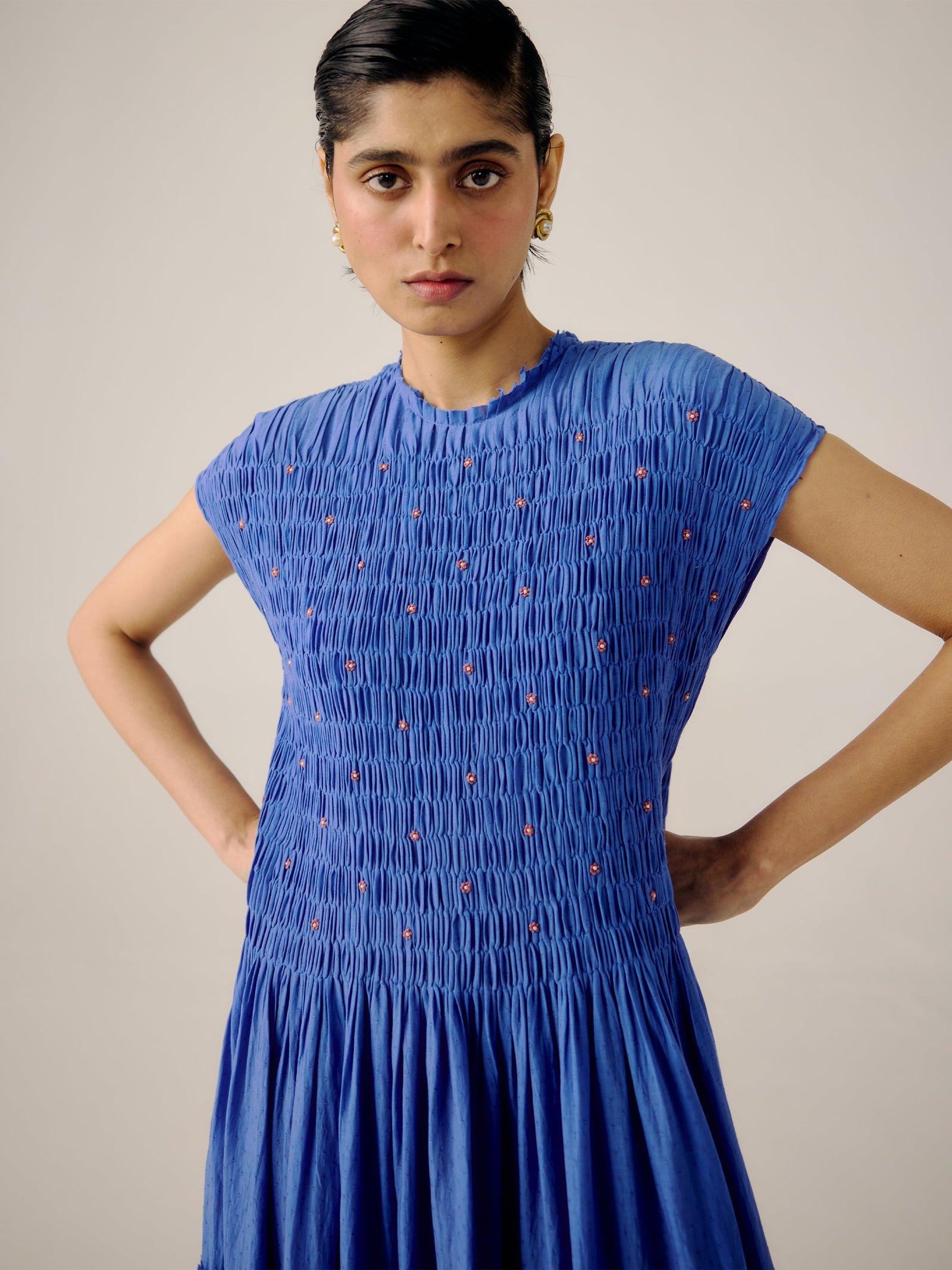 July Dress - Electric Blue
