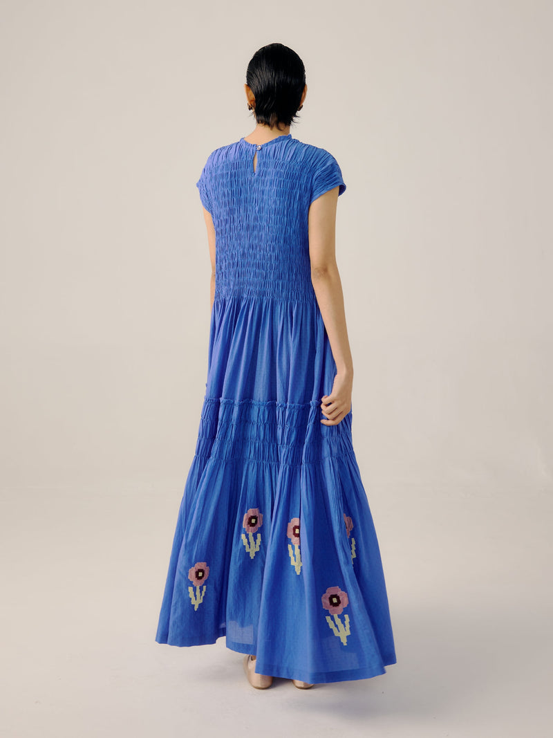 Electric Blue July Dress