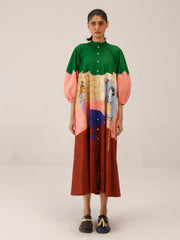 Loft Printed Deuce Dress - Cord