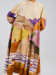 Swimmers Printed Deuce Dress for Women - Cord