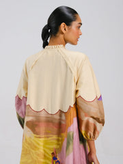 Swimmers Printed Deuce Dress for Women - Cord