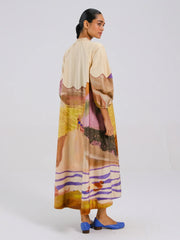 Swimmers Printed Deuce Dress for Women - Cord