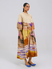 Swimmers Printed Deuce Dress for Women - Cord