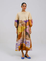 Swimmers Printed Deuce Dress for Women - Cord