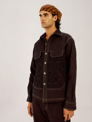 Smocked Collar Jacket