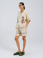 Wide leg shorts