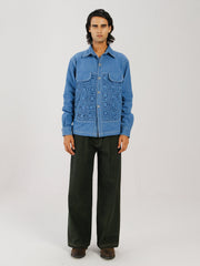 Smocked Collar Jacket