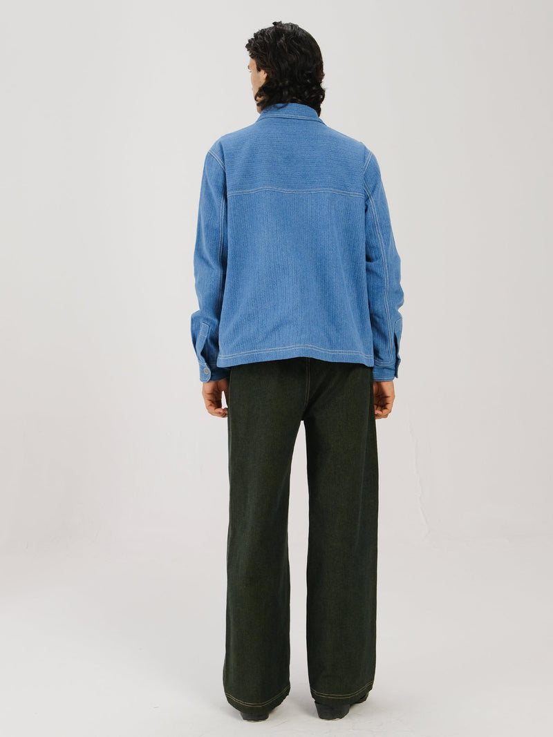 Smocked Collar Jacket