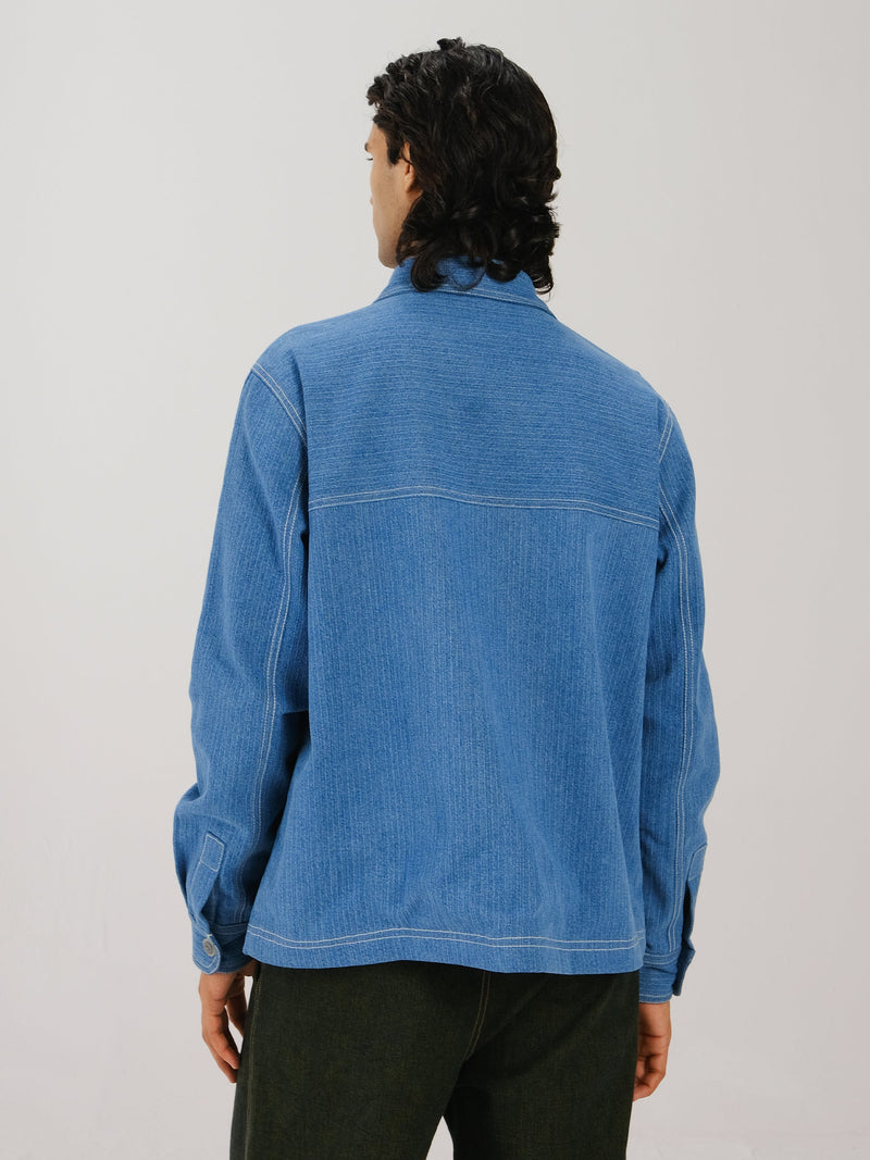 Smocked Collar Jacket