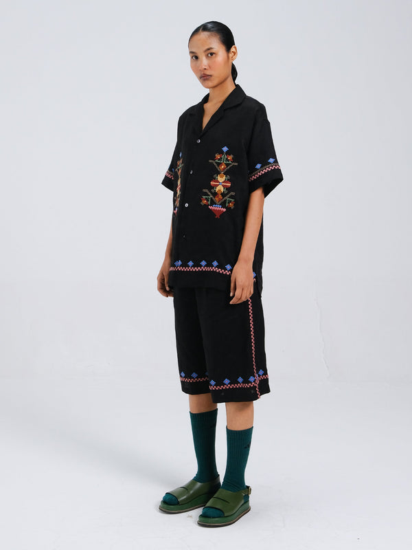 Wide leg shorts