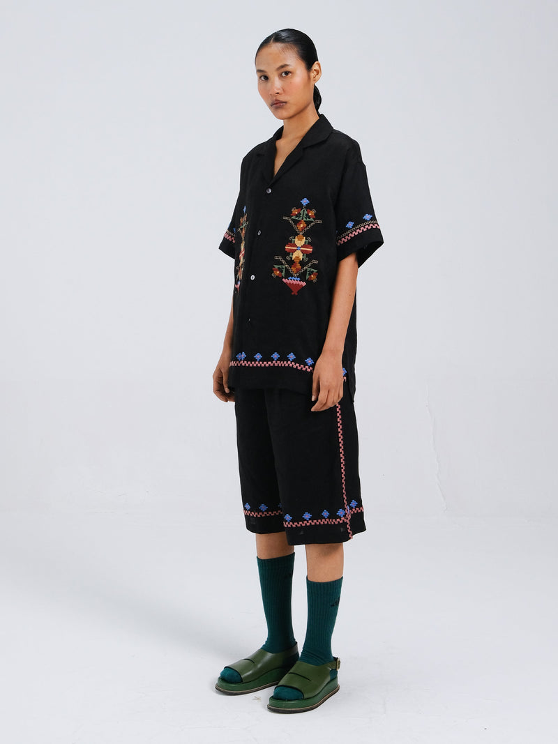 Wide leg shorts
