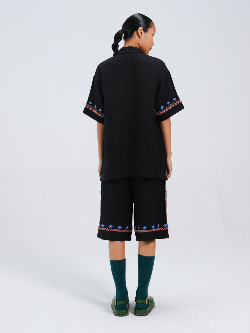 Wide leg shorts