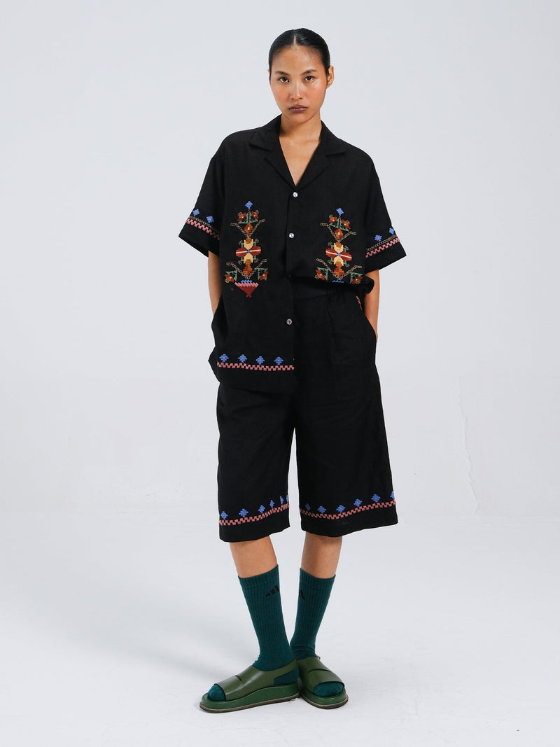 Wide leg shorts