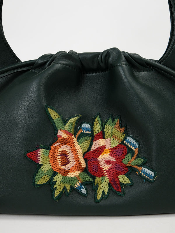 Embroidered Drawstring Bag