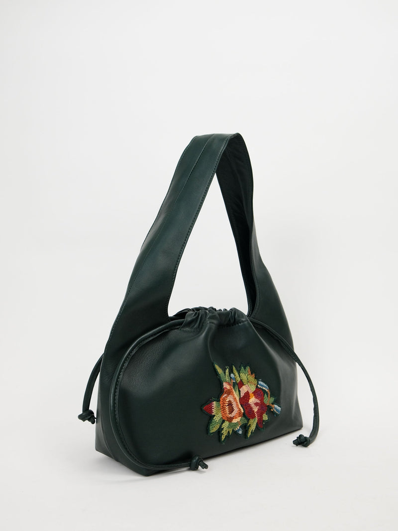 Embroidered Drawstring Bag
