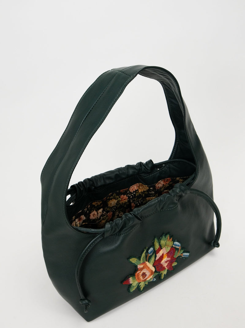 Embroidered Drawstring Bag