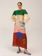 Loft Printed Euro Long Dress – Cord