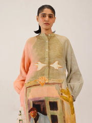 Morning Coffee Printed Goa Dress - Cord