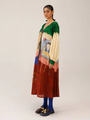 Loft Print Cotton Summer Dress - Cord