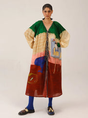 Loft Print Cotton Summer Dress - Cord