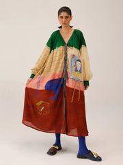 Loft Print Cotton Summer Dress - Cord