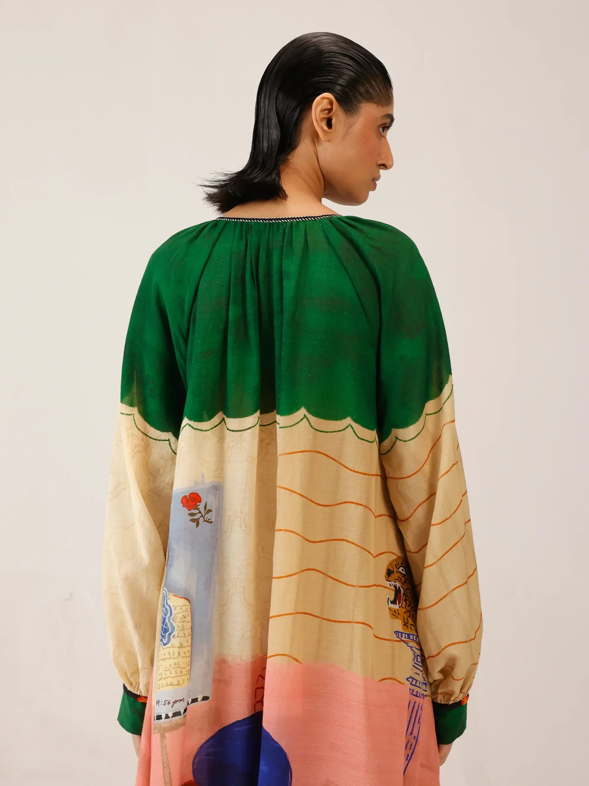 green dress loft Joana Dress – Loft Print Cotton Summer Dress
