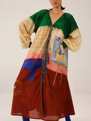 Loft Print Cotton Summer Dress - Cord