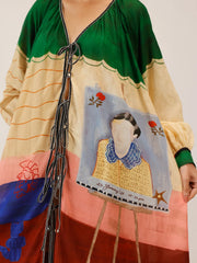 Loft Print Cotton Summer Dress - Cord