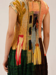 Morning Coffee Printed July Dress - Cord