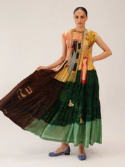 Morning Coffee Printed July Dress - Cord