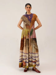 Swimmers Printed Smocked Cotton June Dress